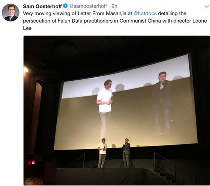 Режиссёр Леон Ли отвечал на вопросы аудитории после показа фильма "Письмо из Масяньцзя"